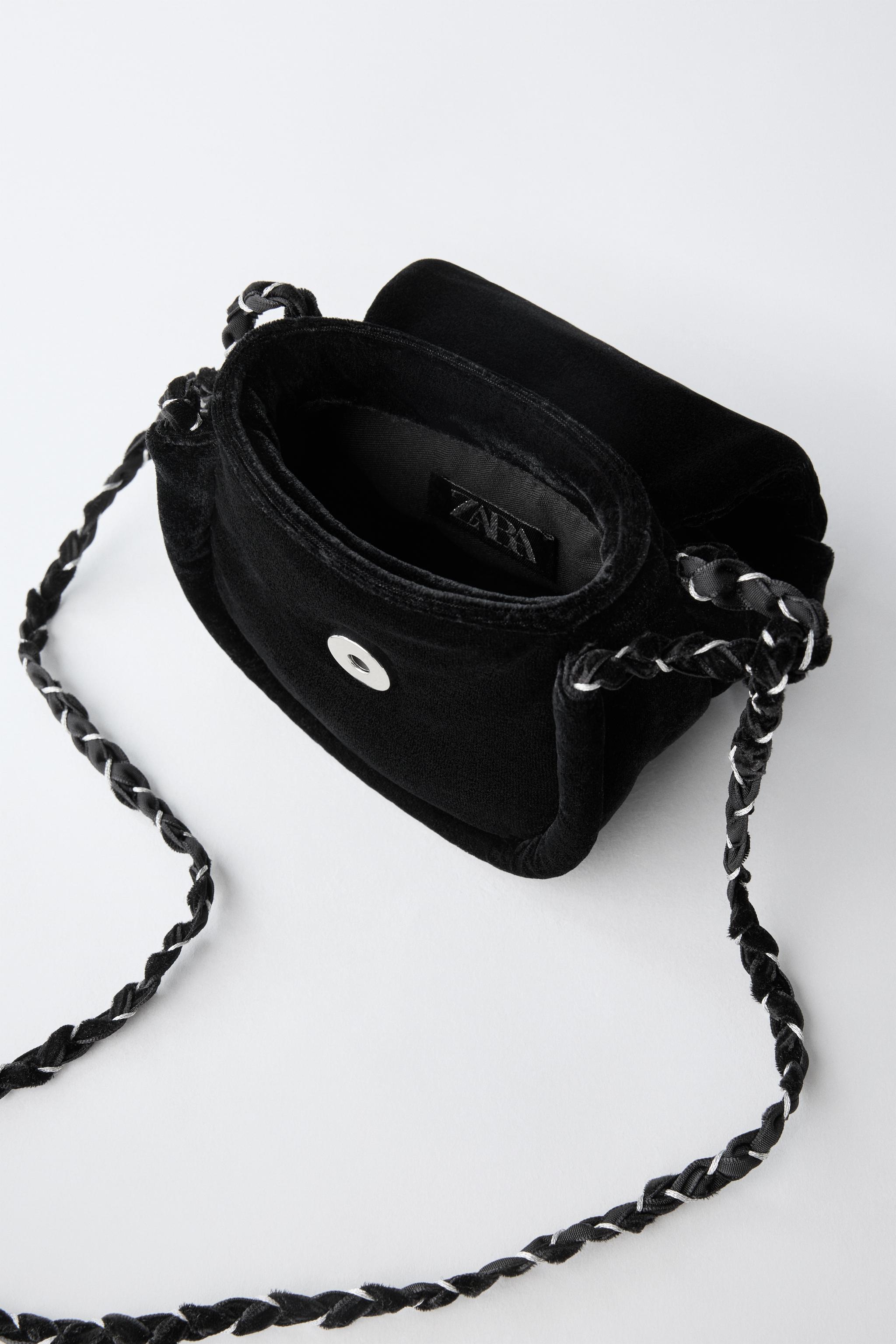 VELVET BOW CROSSBODY BAG